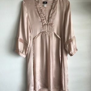 H&M Silk Pale Pink Dress